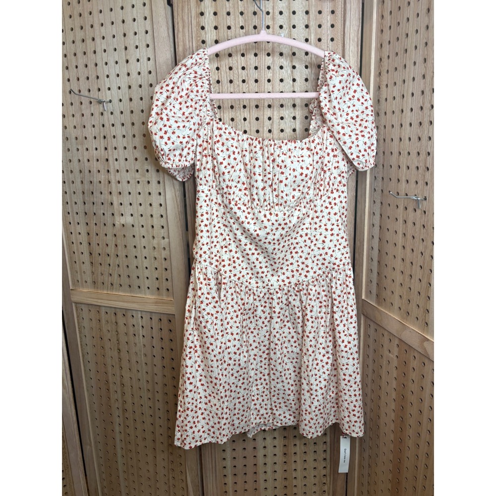 Reformation Marielle Dress Fresa Floral Puff Sleeve Mini Dress Size 12 NEW - Picture 3 of 9